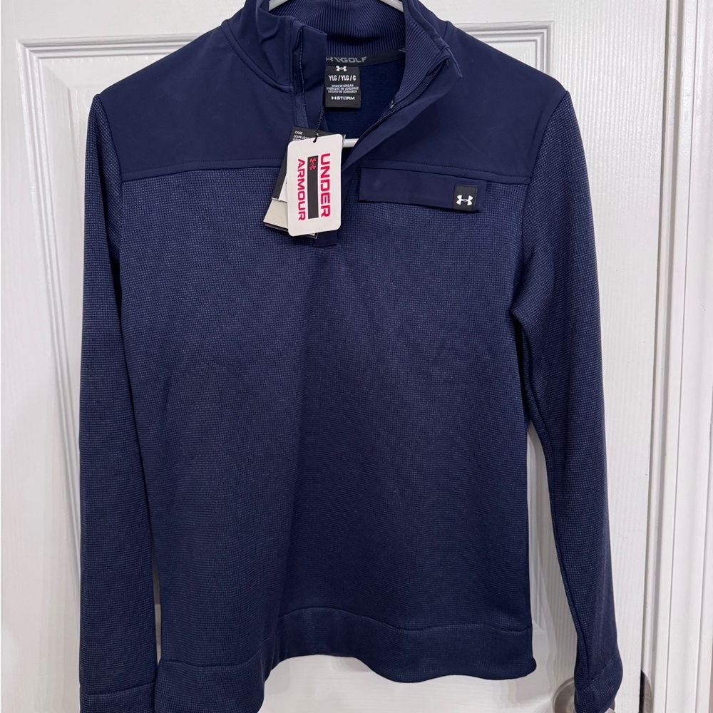 Under Armour Boy’s Deep Blue Zip-Up Sweater